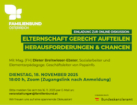 Einladung zur Onlinediskussion am 18. November